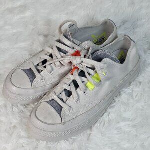 Like new Converse Chuck 70 Ox Canvas Renew 168618C Pale Putty Women's Size 8